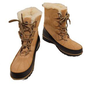 Jambu Maldive Women's Duck Boots, 10M, Tan, New